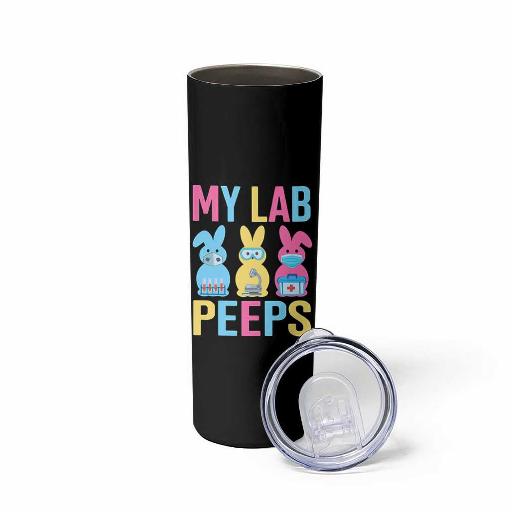 Easter Lab Tech Skinny Tumbler Cute Bunny My Lab Peeps - Wonder Print Shop