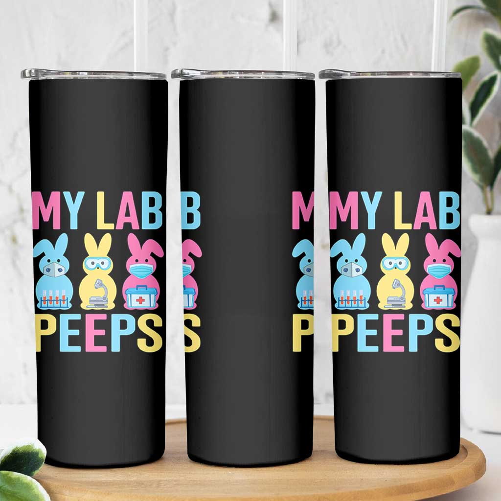 Easter Lab Tech Skinny Tumbler Cute Bunny My Lab Peeps - Wonder Print Shop
