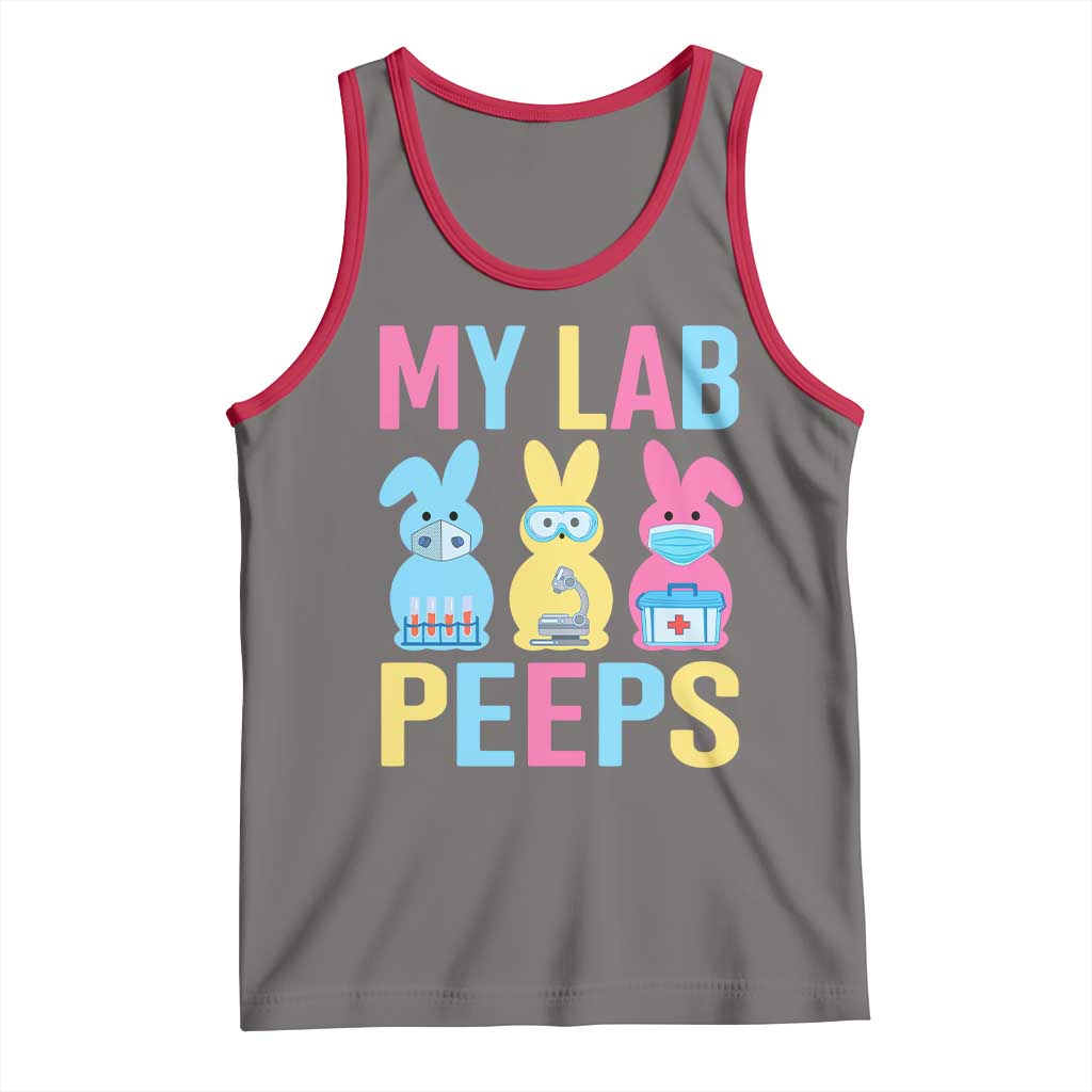 Easter Lab Tech Tank Top Cute Bunny My Lab Peeps - Wonder Print Shop