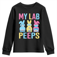 Easter Lab Tech Youth Sweatshirt Cute Bunny My Lab Peeps - Wonder Print Shop