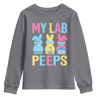 Easter Lab Tech Youth Sweatshirt Cute Bunny My Lab Peeps - Wonder Print Shop