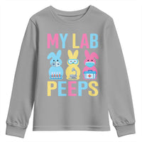 Easter Lab Tech Youth Sweatshirt Cute Bunny My Lab Peeps - Wonder Print Shop