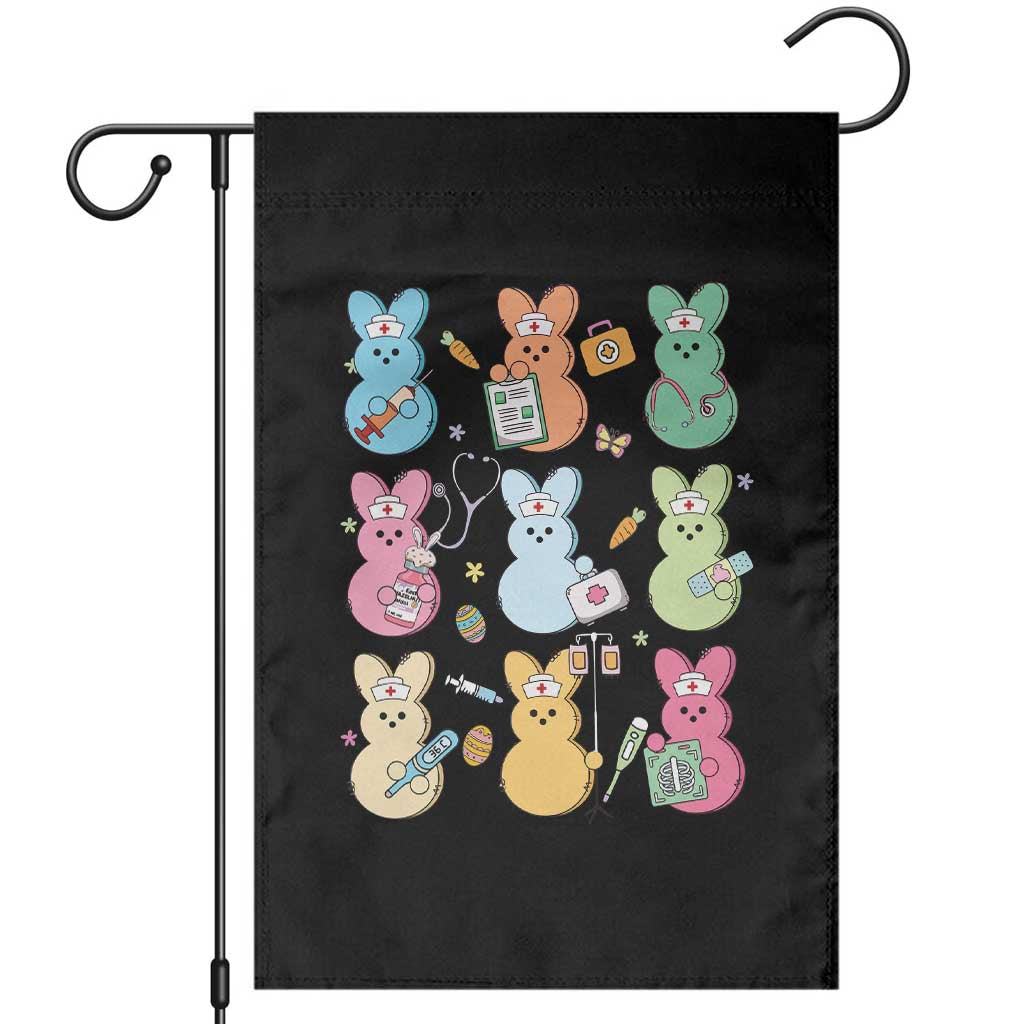 Easter Nurse Bunny Garden Flag Funny Nursing Easter Spring Nurse Gift - Wonder Print Shop