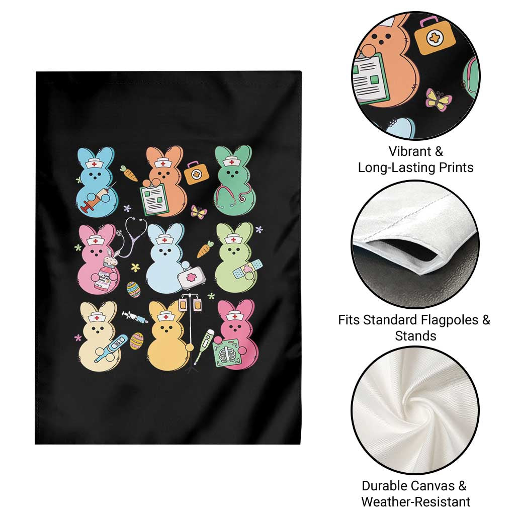 Easter Nurse Bunny Garden Flag Funny Nursing Easter Spring Nurse Gift - Wonder Print Shop