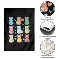 Easter Nurse Bunny Garden Flag Funny Nursing Easter Spring Nurse Gift - Wonder Print Shop