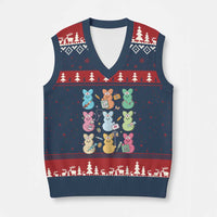Easter Nurse Bunny V-Neck Knit Sweater Vest Funny Nursing Easter Spring Nurse Gift - Wonder Print Shop