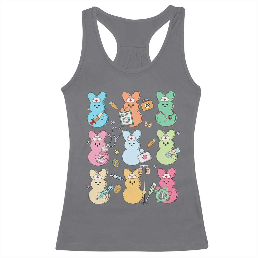 Easter Nurse Bunny Racerback Tank Top Funny Nursing Easter Spring Nurse Gift - Wonder Print Shop