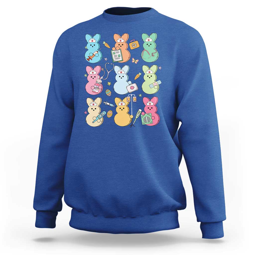 Easter Nurse Bunny Sweatshirt Funny Nursing Easter Spring Nurse Gift - Wonder Print Shop