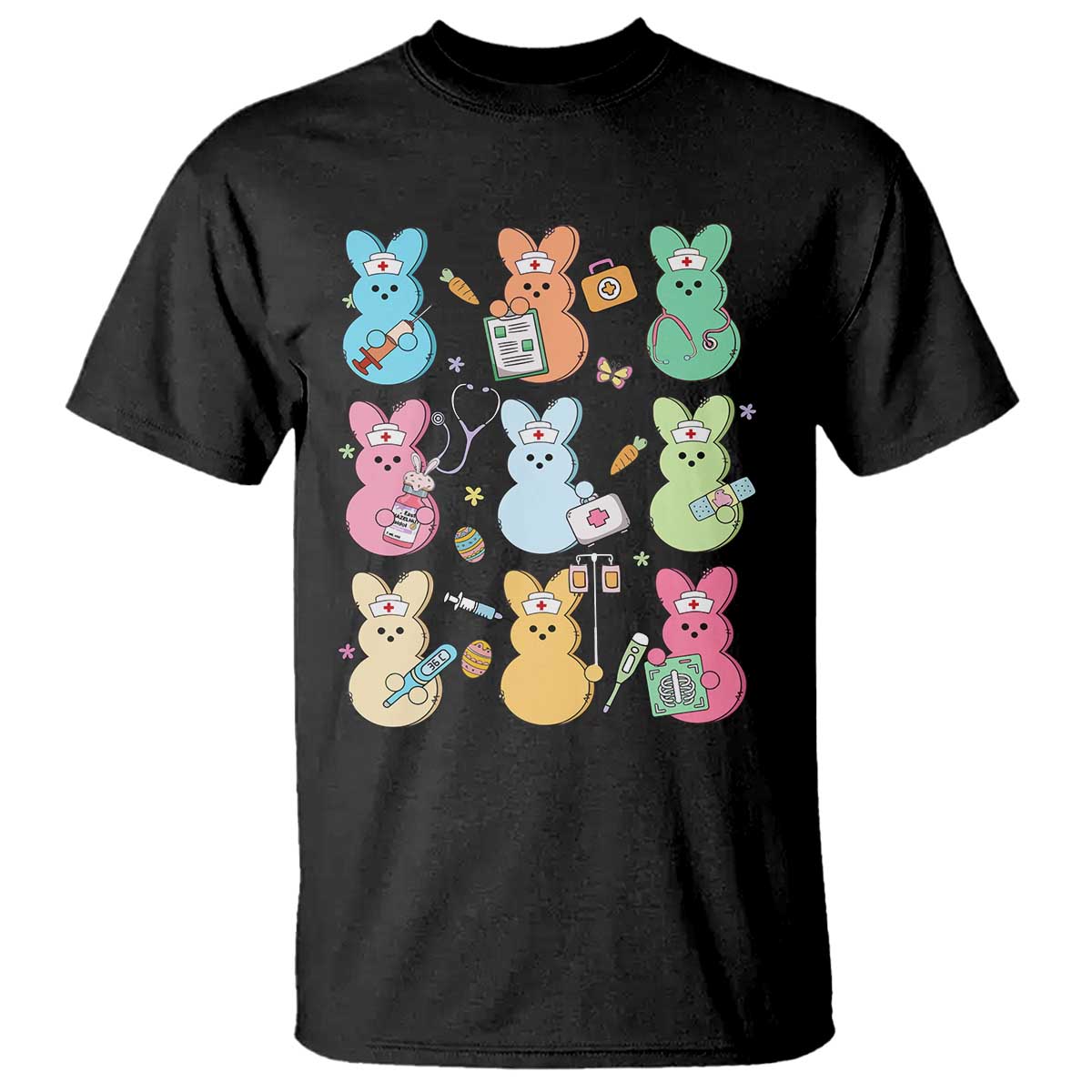 Easter Nurse Bunny T Shirt Funny Nursing Easter Spring Nurse Gift - Wonder Print Shop