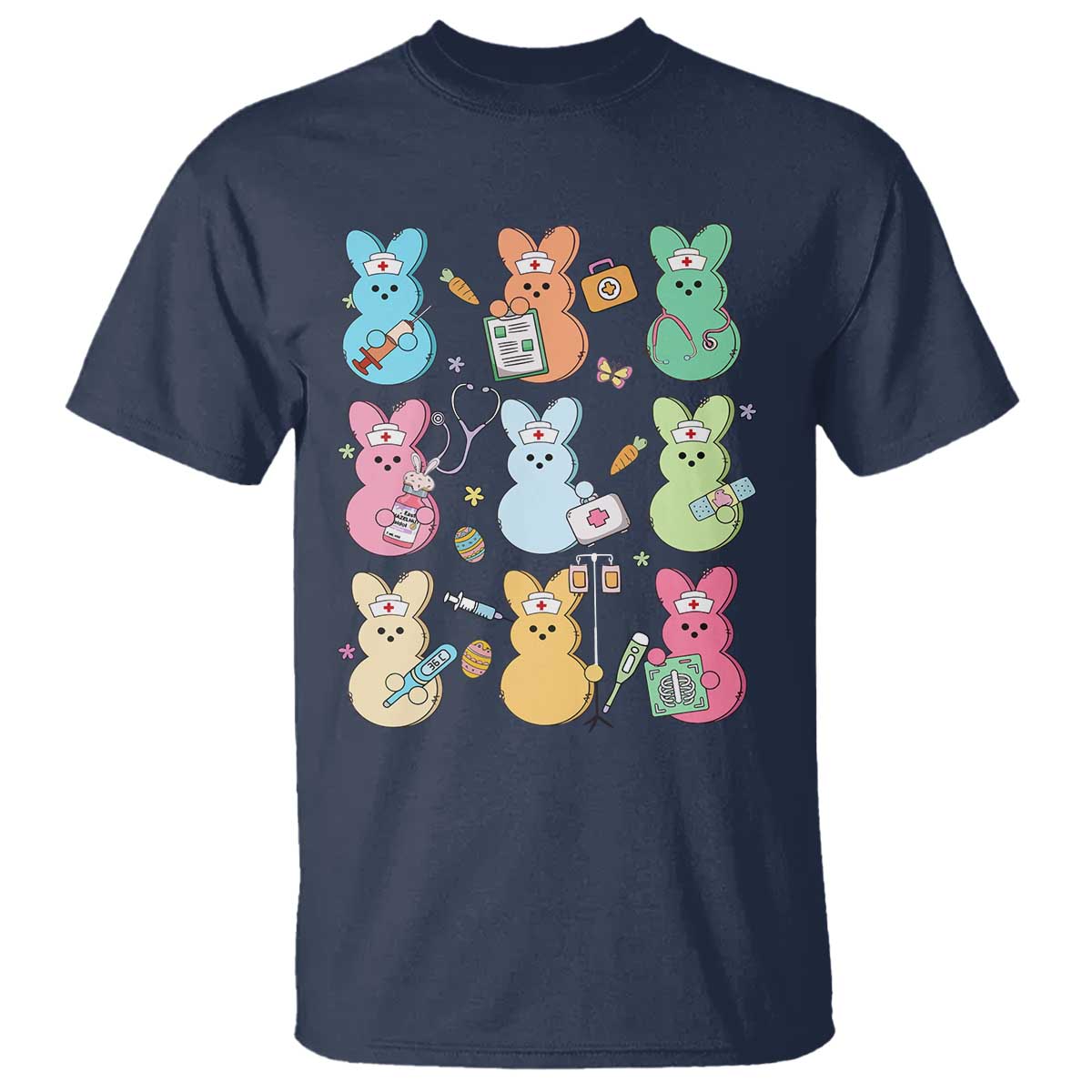 Easter Nurse Bunny T Shirt Funny Nursing Easter Spring Nurse Gift - Wonder Print Shop