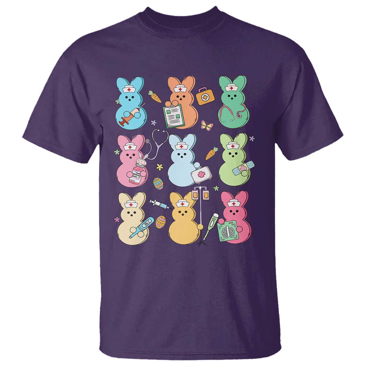 Easter Nurse Bunny T Shirt Funny Nursing Easter Spring Nurse Gift - Wonder Print Shop