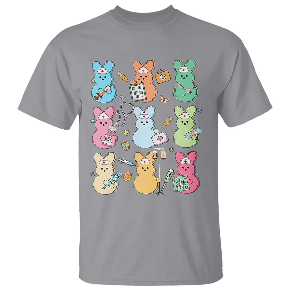 Easter Nurse Bunny T Shirt Funny Nursing Easter Spring Nurse Gift - Wonder Print Shop