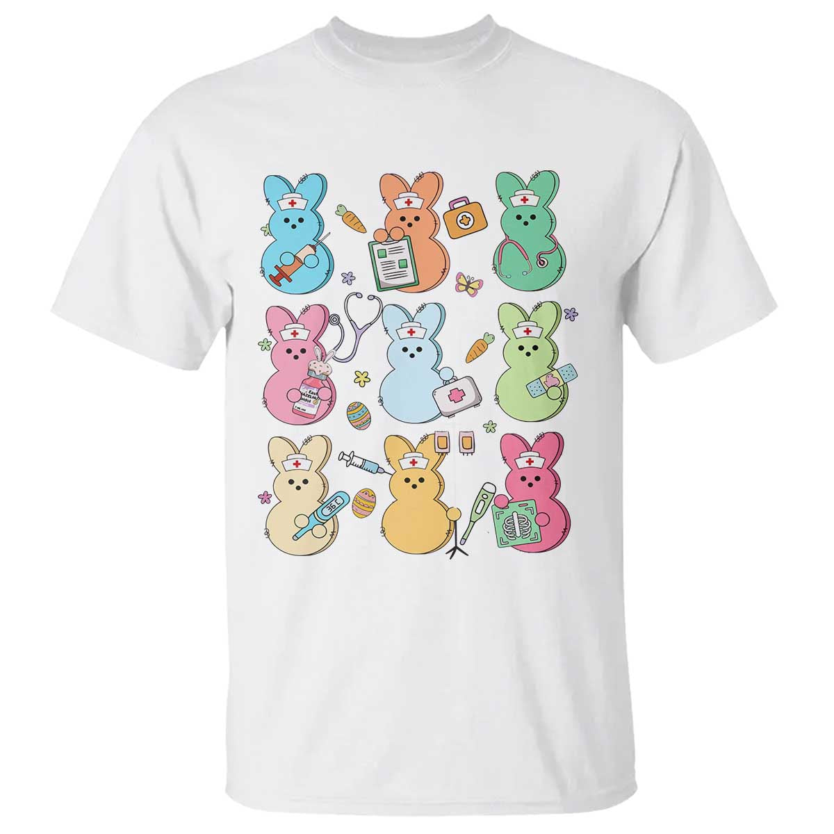 Easter Nurse Bunny T Shirt Funny Nursing Easter Spring Nurse Gift - Wonder Print Shop