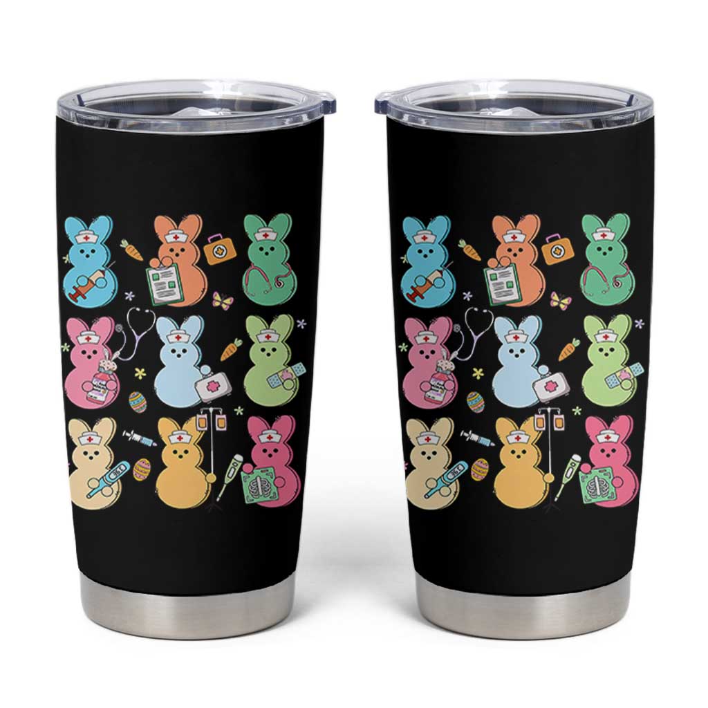Easter Nurse Bunny Tumbler Cup Funny Nursing Easter Spring Nurse Gift - Wonder Print Shop