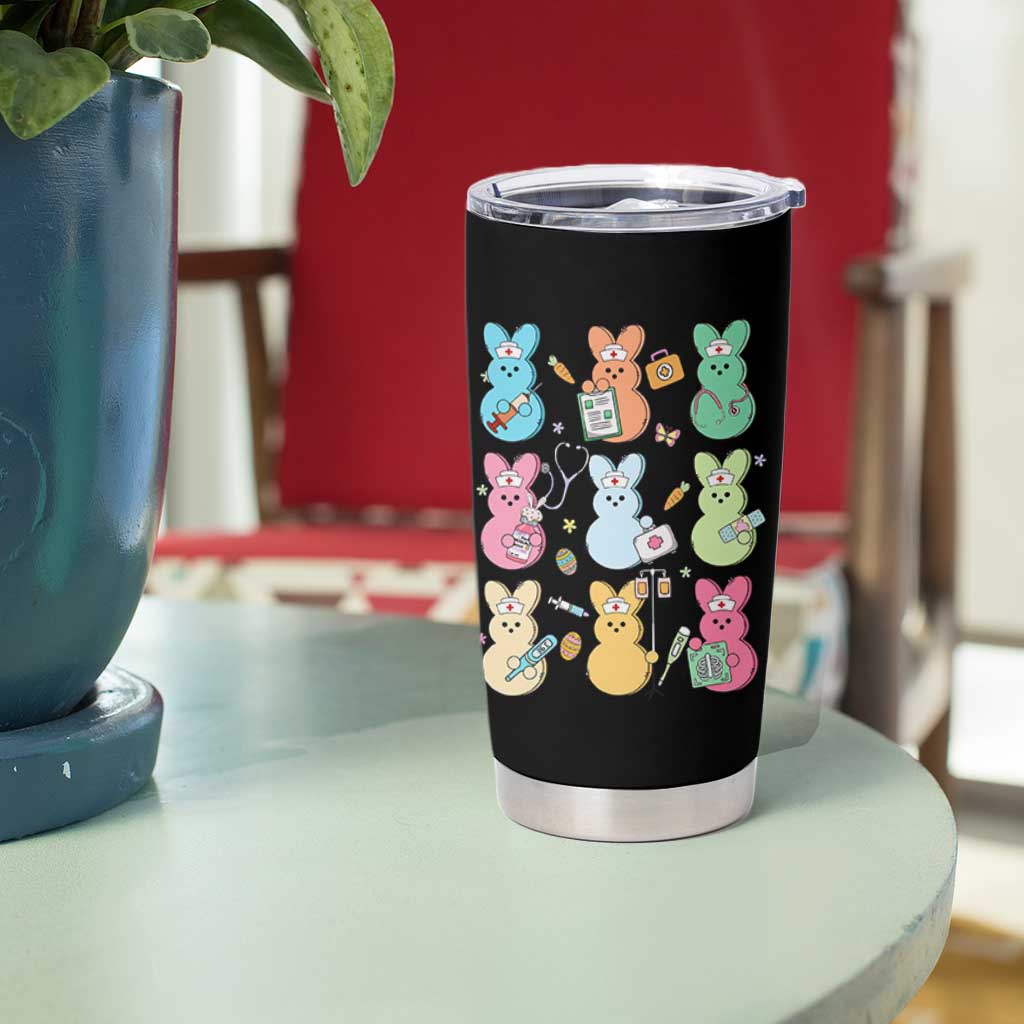 Easter Nurse Bunny Tumbler Cup Funny Nursing Easter Spring Nurse Gift - Wonder Print Shop