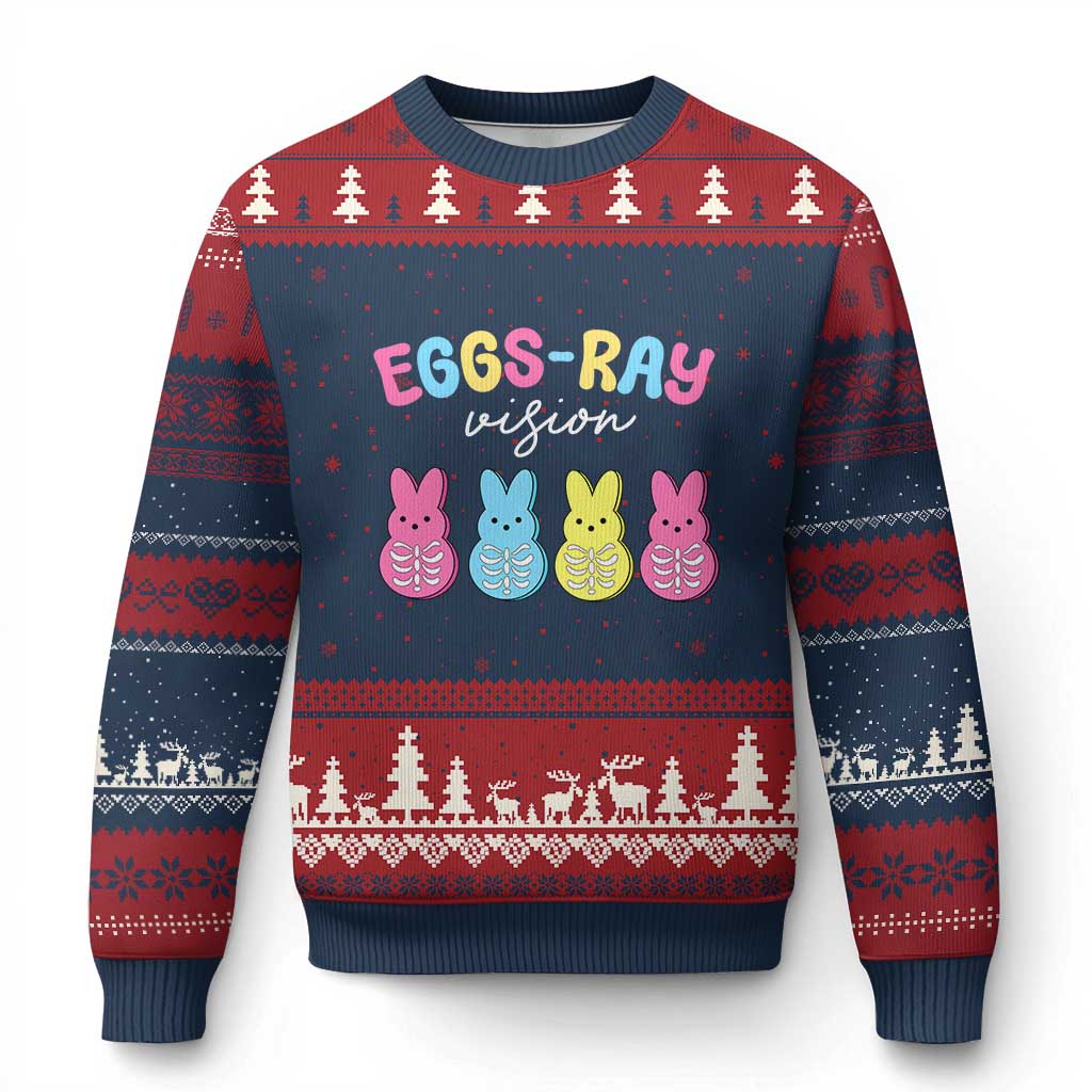 Radiology Easter Ugly Christmas Sweater Eggs Ray Vision Xray Tech - Wonder Print Shop