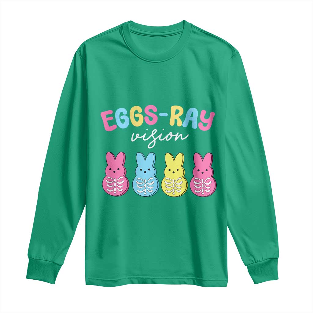 Radiology Easter Long Sleeve Shirt Eggs Ray Vision Xray Tech - Wonder Print Shop