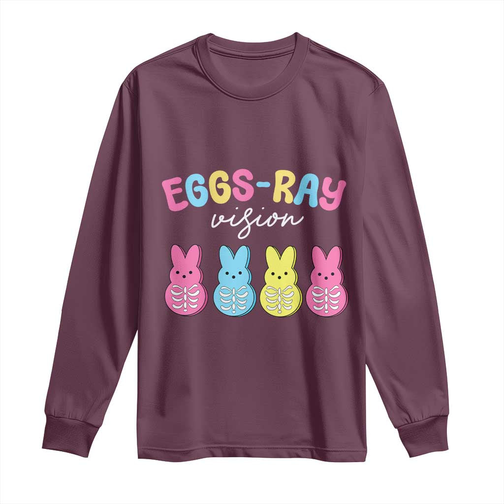 Radiology Easter Long Sleeve Shirt Eggs Ray Vision Xray Tech - Wonder Print Shop