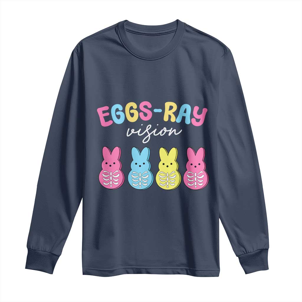 Radiology Easter Long Sleeve Shirt Eggs Ray Vision Xray Tech - Wonder Print Shop