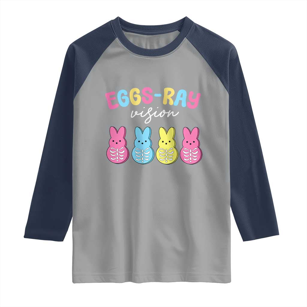 Radiology Easter Raglan Shirt Eggs Ray Vision Xray Tech - Wonder Print Shop