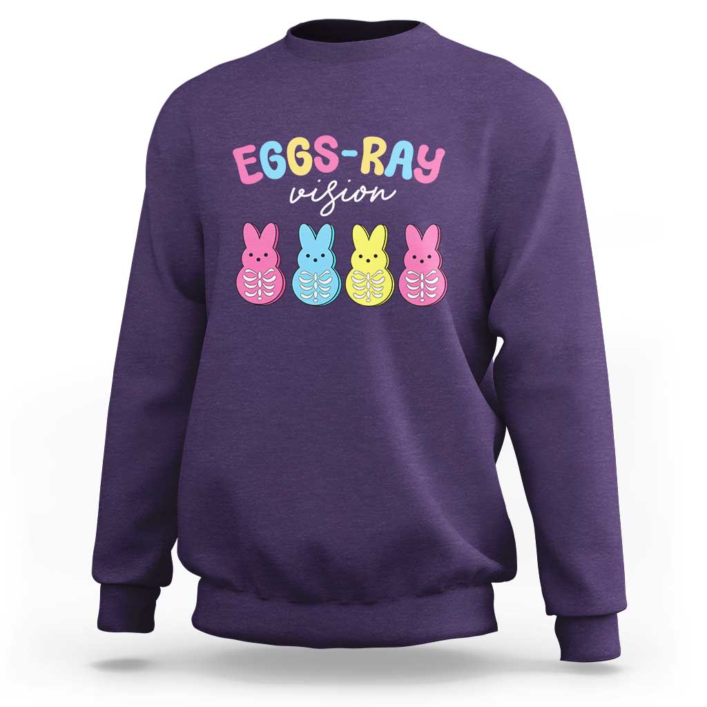 Radiology Easter Sweatshirt Eggs Ray Vision Xray Tech - Wonder Print Shop