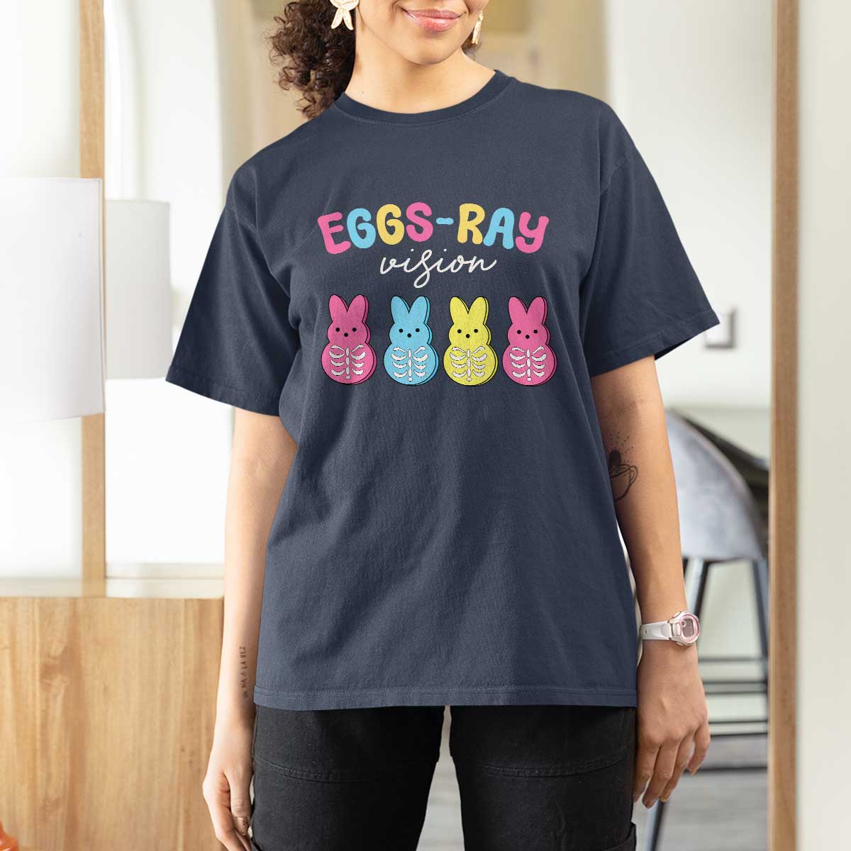 Radiology Easter T Shirt For Women Eggs Ray Vision Xray Tech - Wonder Print Shop