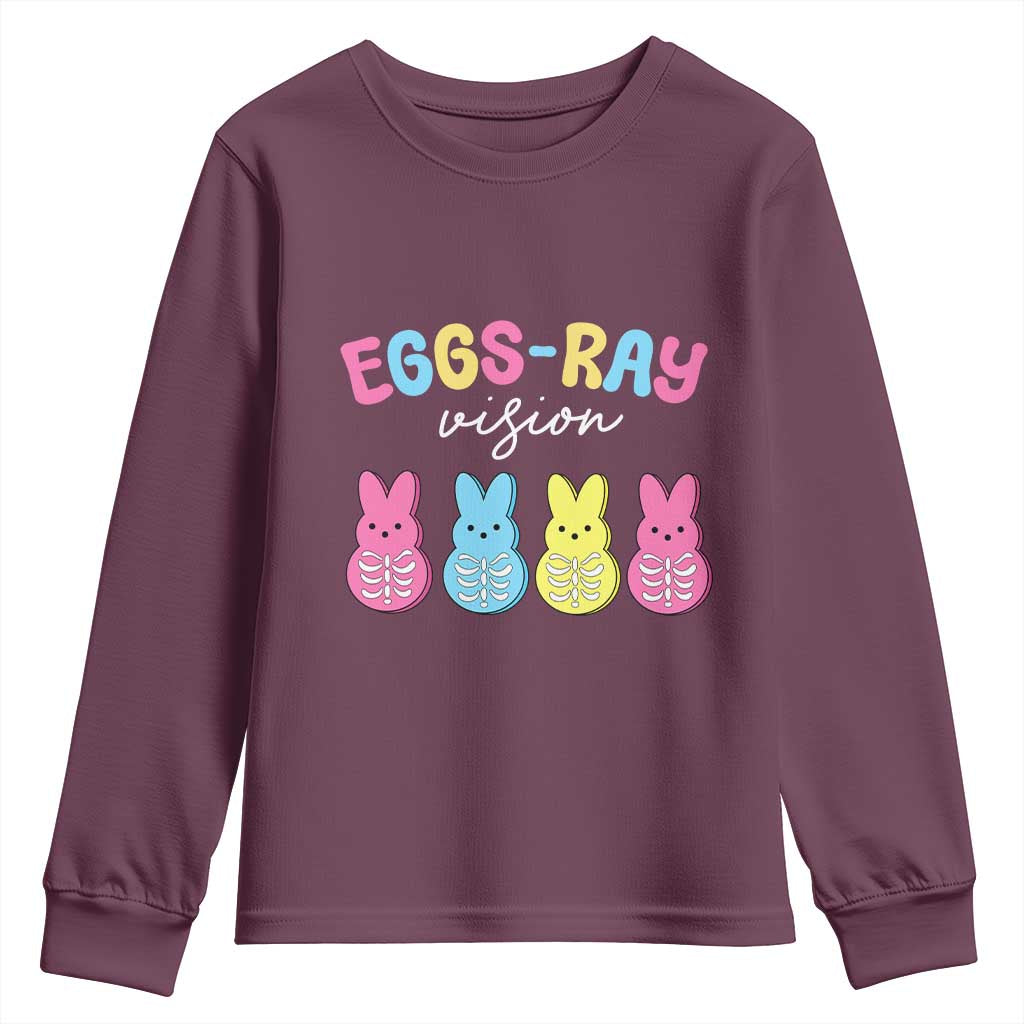 Radiology Easter Youth Sweatshirt Eggs Ray Vision Xray Tech - Wonder Print Shop