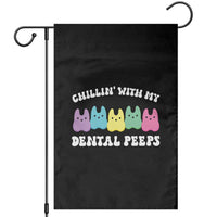 Easter Dental Bunny Garden Flag Chilling With My Dental Peeps - Wonder Print Shop