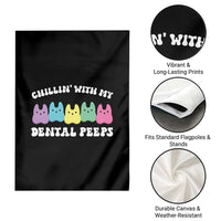 Easter Dental Bunny Garden Flag Chilling With My Dental Peeps - Wonder Print Shop