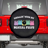 Easter Dental Bunny Spare Tire Cover Chilling With My Dental Peeps - Wonder Print Shop