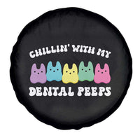 Easter Dental Bunny Spare Tire Cover Chilling With My Dental Peeps - Wonder Print Shop