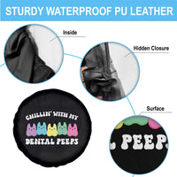 Easter Dental Bunny Spare Tire Cover Chilling With My Dental Peeps - Wonder Print Shop