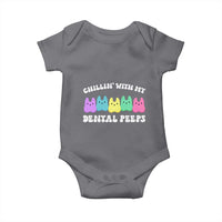 Easter Dental Bunny Baby Onesie Chilling With My Dental Peeps - Wonder Print Shop