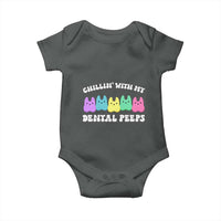 Easter Dental Bunny Baby Onesie Chilling With My Dental Peeps - Wonder Print Shop