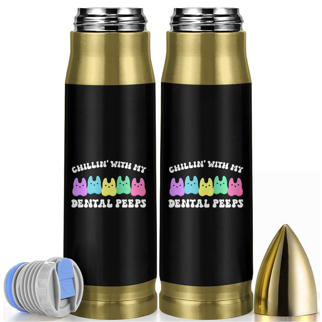 Easter Dental Bunny Bullet Tumbler Chilling With My Dental Peeps - Wonder Print Shop