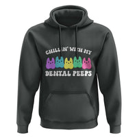 Easter Dental Bunny Hoodie Chilling With My Dental Peeps - Wonder Print Shop