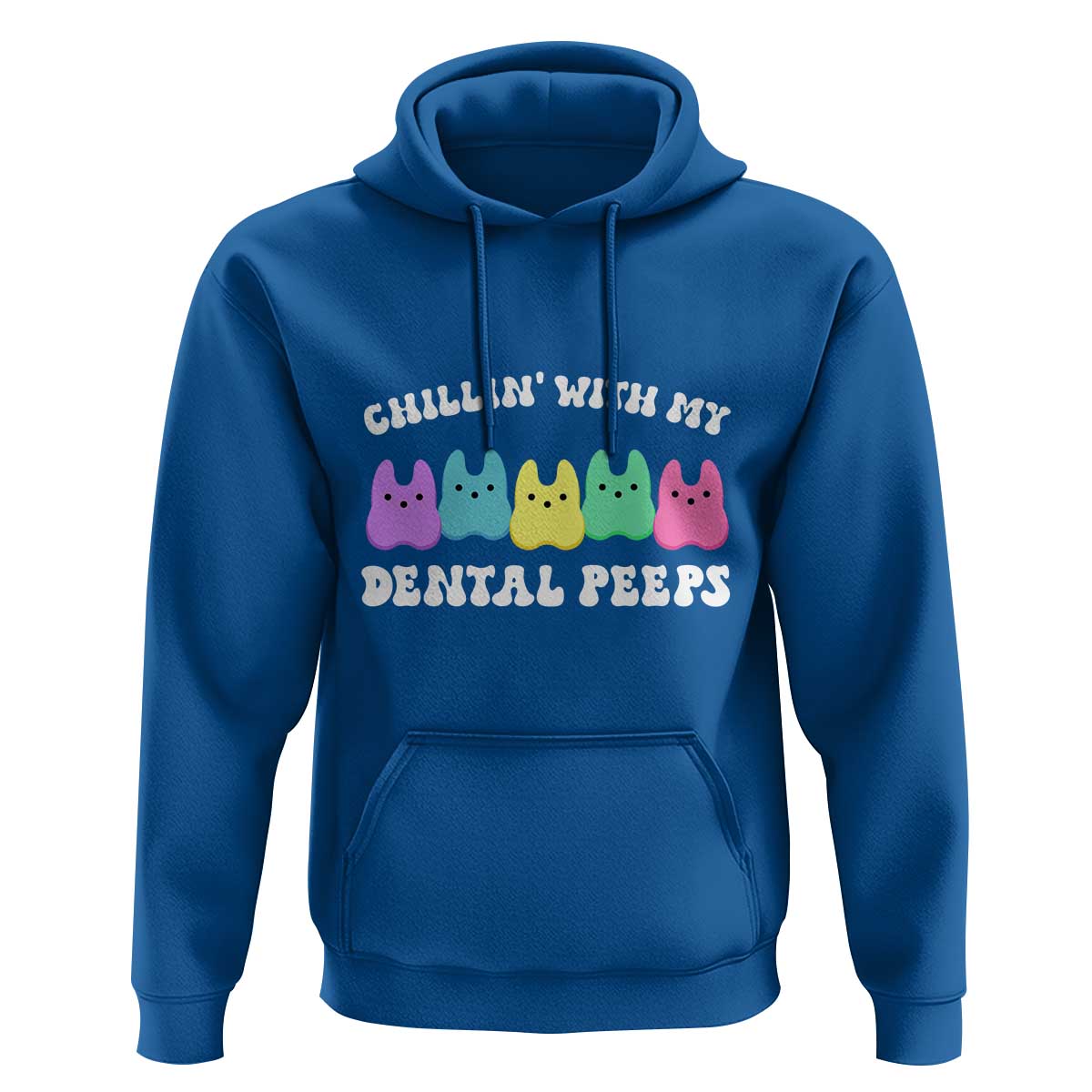Easter Dental Bunny Hoodie Chilling With My Dental Peeps - Wonder Print Shop