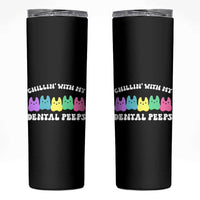 Easter Dental Bunny Skinny Tumbler Chilling With My Dental Peeps - Wonder Print Shop
