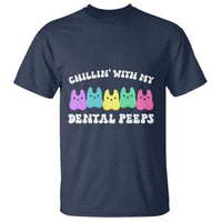 Easter Dental Bunny T Shirt Chilling With My Dental Peeps - Wonder Print Shop