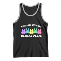 Easter Dental Bunny Tank Top Chilling With My Dental Peeps - Wonder Print Shop