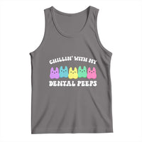Easter Dental Bunny Tank Top Chilling With My Dental Peeps - Wonder Print Shop