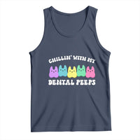 Easter Dental Bunny Tank Top Chilling With My Dental Peeps - Wonder Print Shop