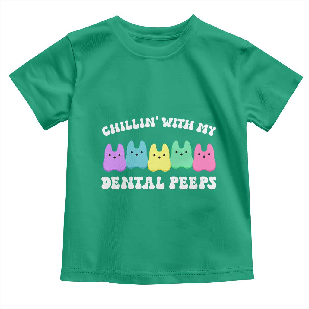 Easter Dental Bunny Toddler T Shirt Chilling With My Dental Peeps - Wonder Print Shop