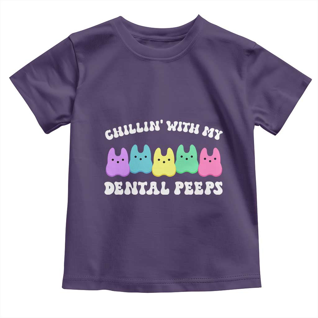 Easter Dental Bunny Toddler T Shirt Chilling With My Dental Peeps - Wonder Print Shop