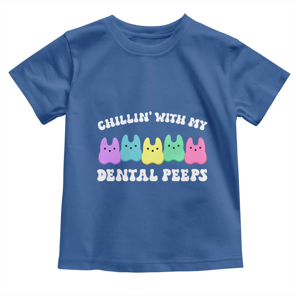 Easter Dental Bunny Toddler T Shirt Chilling With My Dental Peeps - Wonder Print Shop