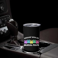 Easter Dental Bunny Tumbler Cup Chilling With My Dental Peeps - Wonder Print Shop