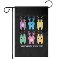 Easter Dentist Garden Flag Chilling With My Dental Peeps Bunny - Wonder Print Shop