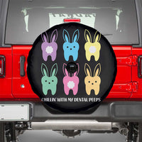 Easter Dentist Spare Tire Cover Chilling With My Dental Peeps Bunny - Wonder Print Shop