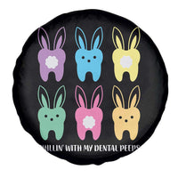 Easter Dentist Spare Tire Cover Chilling With My Dental Peeps Bunny - Wonder Print Shop