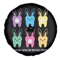 Easter Dentist Spare Tire Cover Chilling With My Dental Peeps Bunny - Wonder Print Shop